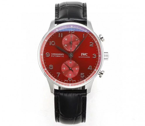  V6S厂万国IWC葡萄牙计时红色表盘背透款葡计IW371616腕表