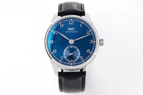 ZF厂复刻万国葡萄牙系列IW358305小三针蓝盘机械手表